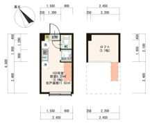 プルミエ沼袋 ネットフリー 階段下物置 IoT 100付の間取り画像