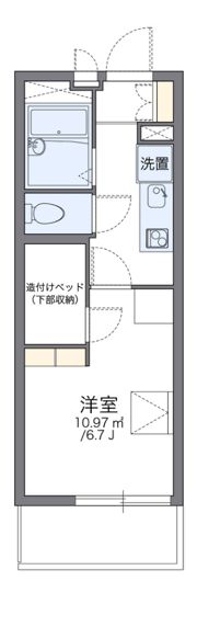 レオパレスサンライズ船橋の間取り画像