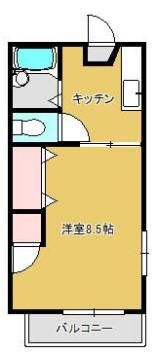 ナウハイツの間取り画像