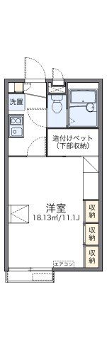 レオパレスイーストライト白井の間取り画像