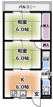 エスポワール上神田の間取り画像