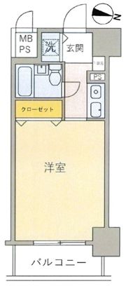 オーシャンハイツの間取り画像