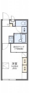 レオパレス蜷川2の間取り画像