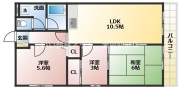 メゾンエスポワールの間取り画像