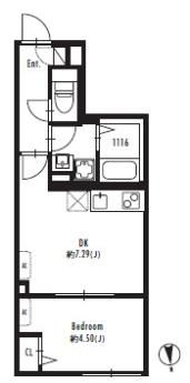 GRANPASEO 北新宿の間取り画像