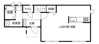 南住吉貸家の間取り画像