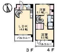 エルカーサニッシャラの間取り画像