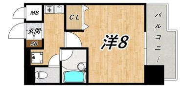 ラナップスクエア三宮プライムの間取り画像