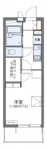 レオパレス衣笠の間取り画像