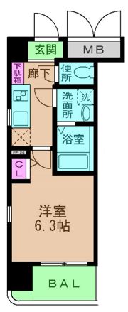 エス・キュート上本町イーストの間取り画像