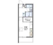 レオパレスクレベールの間取り画像