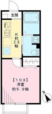 リヴェール フジの間取り画像