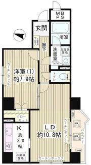 ハイクラッセ日本橋浜町の間取り画像