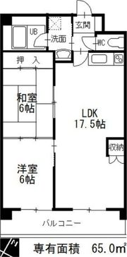 タキマツ第6マンションの間取り画像