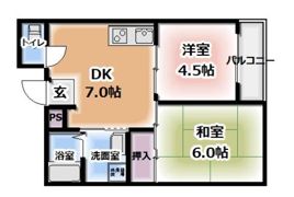 ハイツ優の間取り画像