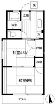 外山ハイムAの間取り画像