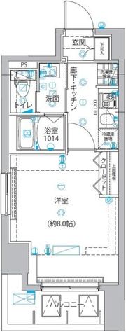 ユリカロゼ五反野Ⅲの間取り画像