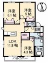 ロイヤル フェルティ G棟の間取り画像