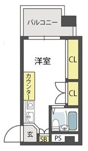 大国町池田マンションの間取り画像