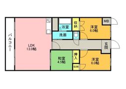 プレアール松山祇園の間取り画像