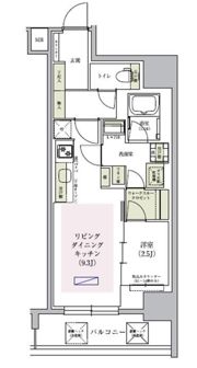 アーバネックス谷町四丁目の間取り画像