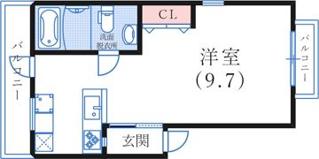 津の峰マンションの間取り画像