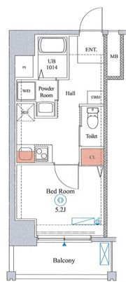 エストゥルースプラス大阪福島の間取り画像