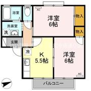 河野ハイツの間取り画像