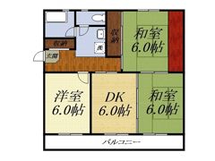 積志ハイツの間取り画像