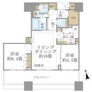 白金ザ・スカイ東棟の間取り画像