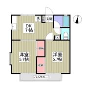 コーポ中島Cの間取り画像
