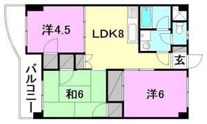 ロイヤルアネックス福音寺の間取り画像