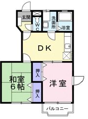 桜ハイム弐番館の間取り画像