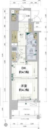 レジュールアッシュ京橋CROSSⅡの間取り画像
