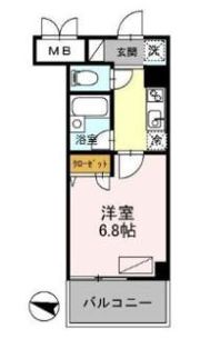 カスタリア住吉の間取り画像