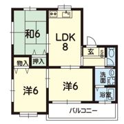 サンシャインヒロBの間取り画像