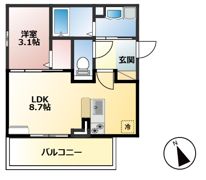 Brillia Twin Stage B棟の間取り画像