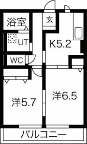 カルボナーラA棟の間取り画像