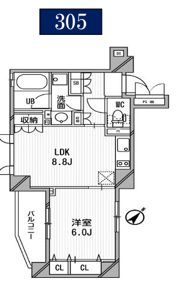 クリオ渋谷ラ・モードの間取り画像