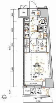 LUMEED中野坂上の間取り画像