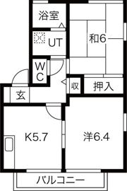 コンフォール石坂Bの間取り画像