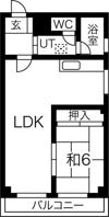 シャトー中尾の間取り画像