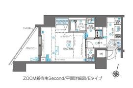 ZOOM新宿南Secondの間取り画像