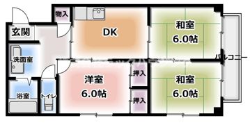 ローズハイツの間取り画像