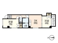 コーポ西旭の間取り画像