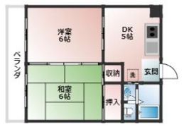 コーポあおき3の間取り画像