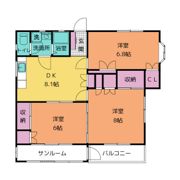 間宮分譲マンションの間取り画像