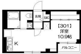 K館の間取り画像