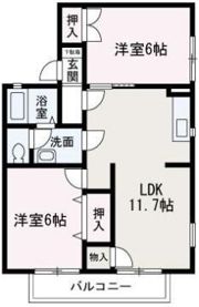 ロイヤルシティ新座B棟の間取り画像