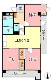 厚生町クラウンズマンションの間取り画像